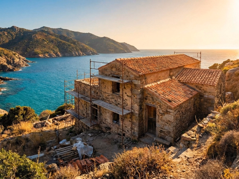 Rénovation et taille de pierre sèche traditionnelle en Corse